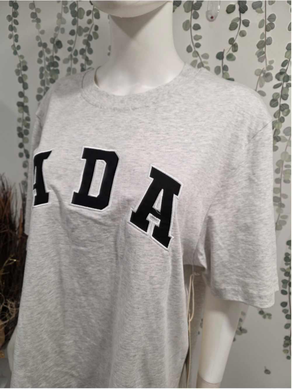 Adanola ADA Oversized T-Shirt XL Light Grey Melange Organic Cotton NWT - Picture 5 of 11